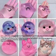 1 Pieza Juguete de extrusión de burbujas casero, pelotas antiestrés de rebote lento súper pegajosas, juguete para apretar, juguete anti-estrés, Taba Squishy, juguetes refrescantes de verano, regalos de fiesta, juguetes anti-estrés, relleno de caja de regalo, regalo de cumpleaños (Sin) - Multicolor - Ver 13