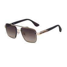 1pc New Stylish Frameless Edge Men Fashion Glasses High Quality Retro Personalized Outdoor Driving Anti-UV Fashion Glasses
