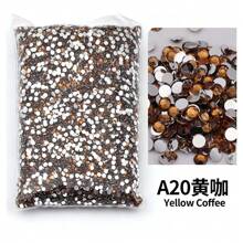 2mm, 3mm, 4mm, 5mm, 6mm Bulk Pack Non-Hotfix Resin Flat Bottom Rhinestones Crystal Nail Studs DIY