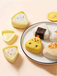 7pcs Sushi Onigiri Mold - Easy & Fun DIY Bento Accessories Rice Balls Maker Kit For Beginners, Durable Plastic Kitchen Gadgets Tools - Multicolor - View 5