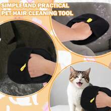 Outil de retrait des poils d'animaux, gants anti-statiques pour retirer les poils d'animaux, ensemble de retrait de poils de chien et de chat pour canapé, vêtements, détaillage de voiture, tapis, lit, literie, meubles