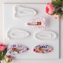 1 Stück/3 Stücke Welliges Design Haarclip Weiche Ton Form, Große Haaraccessoire Modellierton Ausstecher DIY Geschenk Bastelwerkzeug
