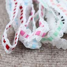 1.7cm Width Stretchy Lace Trim Elastic Band For DIY Handmade Craft Decoration Sewing Accessories