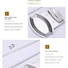 1pc Stainless Steel Pot Lid Organizer - No Drill Countertop Stand Utensil Hooks & Removable Drip Tray