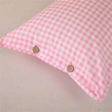 2Pcs Breathable Polyester Fiber Pillows: Machine - Washable, Dry - Cleanable & Quick - Drying With Chic Button Detailing(Only Two Pillowcases)