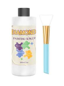 Diamond Painting Sealant Kit 200/240ml, Diamond Painting Glue For Diamond Painting, Diamond Art Glue To Protect Diamond Paintings, Permanent Glittering Diamond Art Sealant Kit - Diamond Painting Sealant - View 8