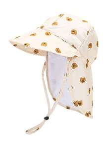 1 pezzo Cappello da sole in rete traspirante per bambini con motivi a cartone animato di unicorno/leone/zoo/zebra/orso/oceano, adatto per attività all'aperto di bambini piccoli, parco giochi, viaggi, spiaggia, nuoto - Multicolore - Visualizzare 16