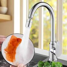 360 Degree Kitchen Sink Water Dragon Hair Frother, Compatible With Universal Models, Multifunctional Rotating Large Angle Kitchen Faucet Accessories, Faucet Replacement Parts, Stainless Steel Alloy