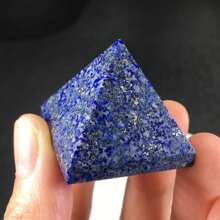 1pc Natural Crystal Pyramid Ornament, 3cm 7-Color Gemstone Pyramid