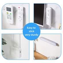 Remote Control Bracket Wall Mounted Bracket With No Holes For Installation, Upgraded Version With Strong Adhesive That Does Not Fall Off, Suitable For Storage Of Remote Controls In Home Offices And Schools. 6-Piece Set