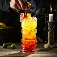 1pc Big Eye Monster Face Tiki Glass, Creative Cocktail/Juice Cup For Restaurant, Bar