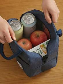 Insulated Lunch Bag Insulation Bento Pack Aluminum Foil Rice Bag Meal Pack Ice Pack Student Bento Lunch Handbag Insulation, Summer Outdoor Bags For Food, Picnic Camping Bags