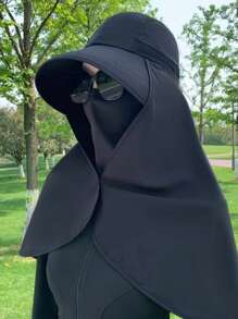 1 szt. Wielofunkcyjny kapelusz przeciwsłoneczny 360° z osłoną szyi, damski letni kapelusz przeciwsłoneczny