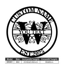 1 Fine Metal Art Logo - Personalized Last Name Logo, Name Design, Home Decoration With Custom Initials Thumbnail, Classic Style, Durable Wall-Mounted Wall Art Decoration For Theme Parties, Perfect Heartfelt Gifts For Friends And Family, Customizable Wedding Gifts.,Multi-Functional,Durable,Ornamental,Reusable,Exquisite,Stylish,High-Quality,Colorful,Modern,Custom,Personalized,Unique,Home Decor,Home Decor