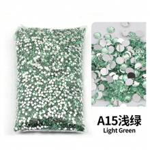 2mm, 3mm, 4mm, 5mm, 6mm Bulk Pack Non-Hotfix Resin Flat Bottom Rhinestones Crystal Nail Studs DIY
