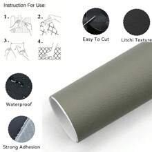 39.37*17inch Self Adhesive Leather Repair Patch Tape Large Leather Patches For Furniture, Couch, Car Seats, Office Chair, Bags, Vinyl And Boat Seat Repair, 24 Colors