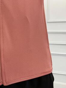 Summer Workout 1pc Women's Ultra-Thin Sun Protection Clothing, Long Sleeve UV Protection Skin Coat, Breathable New Outdoor Sports Jacket Spring - Coral Pink - View 3