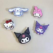 Sanrio Sanrio Characters - Hello Kitty, Pompompurin, Kuromi, My Melody Cartoon Pattern Foldable Smartphone Stand And Holder Grip Accessories, Portable And Decorative For Mobile Devices Compatible With IPhone, Android Phone, Gift For Birthday, Family, Friends Push-Pull Phone Grip, Phone Holder, Phone Accessories