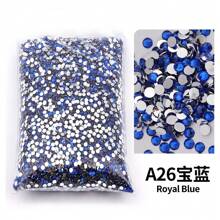 2mm, 3mm, 4mm, 5mm, 6mm Bulk Pack Non-Hotfix Resin Flat Bottom Rhinestones Crystal Nail Studs DIY