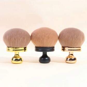 zhuangling 1 pezzo Pennello per polveri extra large, portatile e morbido, pennello da trucco multifunzione per blush, corpo, polvere per unghie, accessori per la bellezza