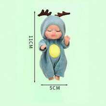 Mini Boneca Bebê Reborn Realista Simulação Dormir Sono Brinquedos Menina Menino Presentes - Multicolorido - Visão 3