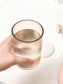 2pcs Magnetic Upside-Down Mouthwash Cup Transparent Simple Toothbrush Cup Household Wash Cup Wall-Mounted Brush Cup Storage Rack With Quick Design Magnetic Hanging Toothbrush Cup - Transparent Waterproof Bathroom Organizer For Wall-Mounted Storage, Modern Home Decor, Countertop Essentials, Small Space Solutions And Travel-Friendly Bathroom Accessories | Space-Saving Sanitation Holder For Sink Area, Wash Basin Units, Dormitory And RV Bathrooms - Multicolor - View 7