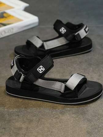 Sandali sportivi casual da esterno per coppie con cinturino incrociato e chiusura a strappo