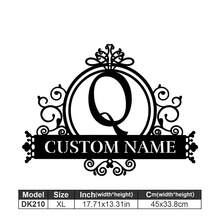 1 Logotipo de arte en metal fino - Logotipo personalizado con apellido, diseño de nombre, decoración del hogar con iniciales personalizadas en miniatura, estilo clásico, decoración de pared duradera montada en la pared para fiestas temáticas, regalos entrañables perfectos para amigos y familiares, regalos de boda personalizables, multifuncional, duradero, ornamental, reutilizable, exquisito, elegante, de alta calidad, colorido, moderno, personalizado, único, decoración del hogar, colgantes de pared personalizados - Multicolor - Ver 89