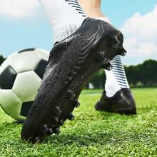 Legendary Football Master, Youth Boys Low-Top Football Shoes - FG Firm Ground Training Shoes With Ankle Support | Lightweight PU Leather Upper, Slip-Resistant Studs, Suitable For Grass And Turf, World Cup Edition [Limited Release]