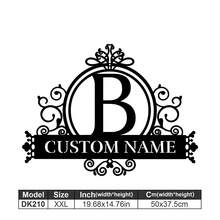 1 Logotipo de arte en metal fino - Logotipo personalizado con apellido, diseño de nombre, decoración del hogar con iniciales personalizadas en miniatura, estilo clásico, decoración de pared duradera montada en la pared para fiestas temáticas, regalos entrañables perfectos para amigos y familiares, regalos de boda personalizables, multifuncional, duradero, ornamental, reutilizable, exquisito, elegante, de alta calidad, colorido, moderno, personalizado, único, decoración del hogar, colgantes de pared personalizados - Multicolor - Ver 134