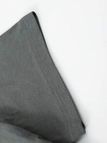 (220g Pure Cotton T-Shirt)  Men's Summer Round Neck Short Sleeved Casual Pure Cotton Print YOU ARE THE SALT OF THE EARTH - Grey - View 4