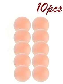 20 件/10 件/2 件可重复使用无缝硅胶乳贴，隐形，自粘，防突出女性乳房贴，舒适，透气，易于清洁的胸罩配件，专为女性的舒适和自信而设计，内衣和内衣配件 - 彩色 - 查看 8