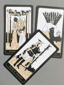 Wyspell Classic Tarot Cards 78pcs, 130g (English Version) - Black - View 5