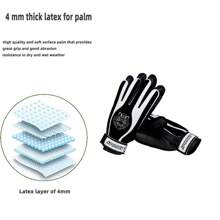 1 Pair Of Professional Men's And Women's Universal Youth Football Goalkeeper Training And Competition Anti-Slip And Wear-Resistant Gloves, Adult Men's And Women's Universal Youth Competition Training Goalkeeper Special Anti-Slip And Wear-Resistant Professional Training Wear-Resistant Machine-Sewn PU Training And Competition Football Goalkeeper Gloves