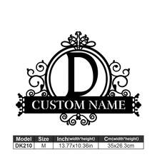 1 Logotipo de arte en metal fino - Logotipo personalizado con apellido, diseño de nombre, decoración del hogar con iniciales personalizadas en miniatura, estilo clásico, decoración de pared duradera montada en la pared para fiestas temáticas, regalos entrañables perfectos para amigos y familiares, regalos de boda personalizables, multifuncional, duradero, ornamental, reutilizable, exquisito, elegante, de alta calidad, colorido, moderno, personalizado, único, decoración del hogar, colgantes de pared personalizados - Multicolor - Ver 115