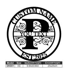 1 Fine Metal Art Logo - Personalized Last Name Logo, Name Design, Home Decoration With Custom Initials Thumbnail, Classic Style, Durable Wall-Mounted Wall Art Decoration For Theme Parties, Perfect Heartfelt Gifts For Friends And Family, Customizable Wedding Gifts.,Multi-Functional,Durable,Ornamental,Reusable,Exquisite,Stylish,High-Quality,Colorful,Modern,Custom,Personalized,Unique,Home Decor,Home Decor