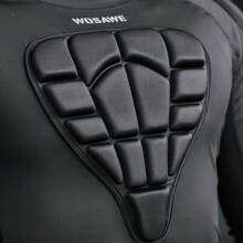 Camiseta de armadura para motociclismo de hombres WOSAWE, transpirable, elástica, con protección de impacto EVA y almohadillas suaves