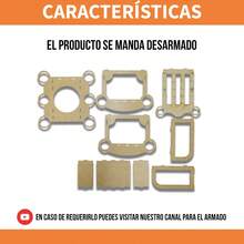Porta Botella 6 Caballitos Silla Mecedora Mdf 3 Mm - Beis - Ver 4