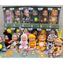 Mini Boneca Bebê Reborn Realista Simulação Dormir Sono Brinquedos Menina Menino Presentes - Multicolorido - Visão 1
