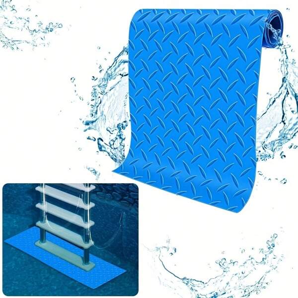 PVC Non-Slip Pool Ladder Mat, Simple And Practical Multifunctional