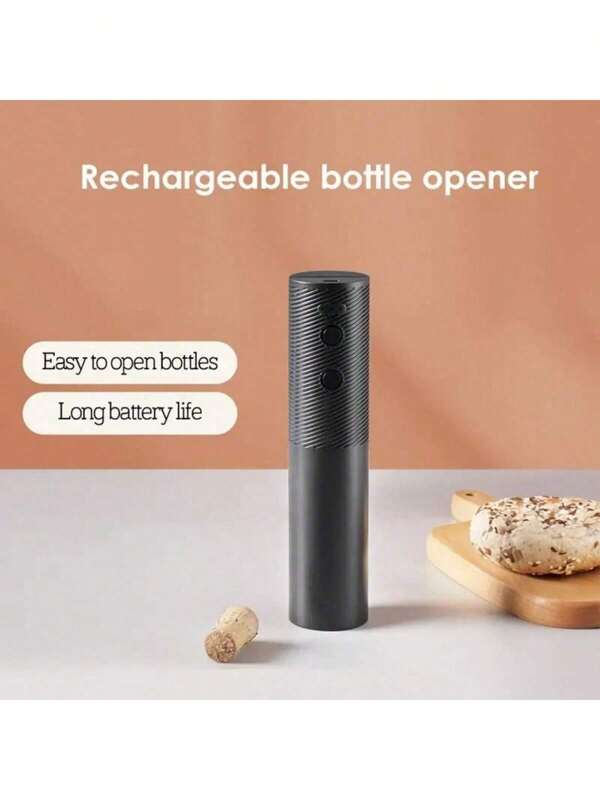 SOKANY Rechargeable Electric Wine Opener - One-Key Automatic Bottle Opener, USB Charging. The Perfect Gift For Wine Lovers. Suitable For Home, Kitchen, Parties, Bars, Weddings. - Black/Red.