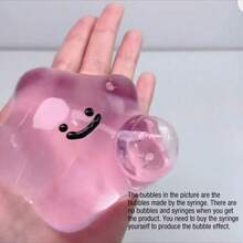 1 Pieza Juguete de extrusión de burbujas casero, pelotas antiestrés de rebote lento súper pegajosas, juguete para apretar, juguete anti-estrés, Taba Squishy, juguetes refrescantes de verano, regalos de fiesta, juguetes anti-estrés, relleno de caja de regalo, regalo de cumpleaños (Sin) - Multicolor - Ver 11