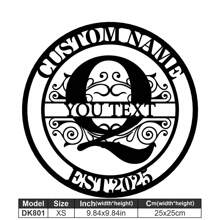 1 Fine Metal Art Logo - Personalized Last Name Logo, Name Design, Home Decoration With Custom Initials Thumbnail, Classic Style, Durable Wall-Mounted Wall Art Decoration For Theme Parties, Perfect Heartfelt Gifts For Friends And Family, Customizable Wedding Gifts.,Multi-Functional,Durable,Ornamental,Reusable,Exquisite,Stylish,High-Quality,Colorful,Modern,Custom,Personalized,Unique,Home Decor,Home Decor