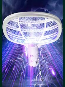 Handheld Electric Fly Swatter Bug Zapper Racket Fly Swatter With USB Rechargeable Mosquito Killer Lamp Pest Control