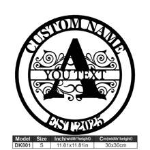 1 Fine Metal Art Logo - Personalized Last Name Logo, Name Design, Home Decoration With Custom Initials Thumbnail, Classic Style, Durable Wall-Mounted Wall Art Decoration For Theme Parties, Perfect Heartfelt Gifts For Friends And Family, Customizable Wedding Gifts.,Multi-Functional,Durable,Ornamental,Reusable,Exquisite,Stylish,High-Quality,Colorful,Modern,Custom,Personalized,Unique,Home Decor,Home Decor