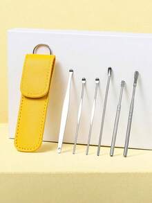 6pcs Portable Stainless Steel Ear Cleaning Tools - Silver - View 4