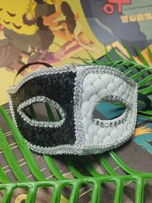 Feather Mask Halloween Christmas Performance Holiday Dance Funny Eye Mask Mask Props - Multicolor - View 3