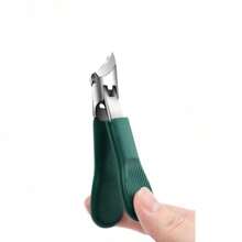 Set van 3 schuine nagelknippers in de vorm van een adelaarsbek, multifunctionele set met grote opening en anti-spat nagelknippers, hoogwaardige dikke en harde manicureschaar