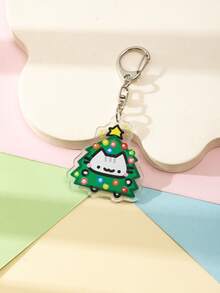 1 件亚克力卡通可爱罗勒线小猫主题钥匙扣吊坠背包装饰/包包配件/书包配件/钱包吊坠/朋友礼物汽车配件包饰哥特 Y2k