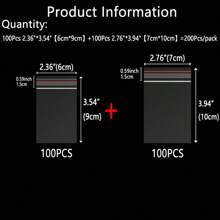 100 piezas Bolsas de plástico resellables de 4 a 30 cm, Combo de 200 piezas/300 piezas, Doble grosor de 0.062mm/2.44mil, Bolsas transparentes para joyería/regalos/aniversarios, Bolsas multifuncionales para accesorios, bolsas de almacenamiento para ropa, bolsas de vacío de plástico, bolsas transparentes autoadhesivas para envíos, viajes, almacenamiento, embalaje, regalos, cumpleaños, aniversarios, bodas
